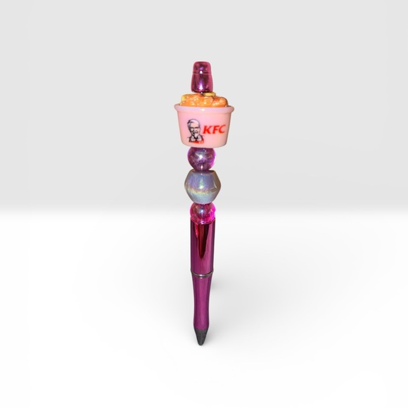 Pink and Purple Chicken Bucket Meal Decorative Pen - Picture 4 of 8